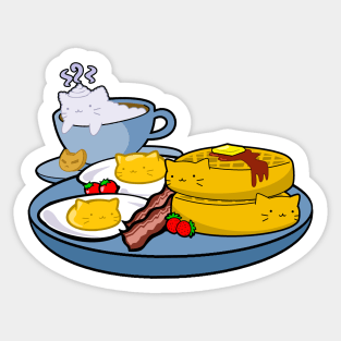 Have a FULL MEOW-fast! Sticker